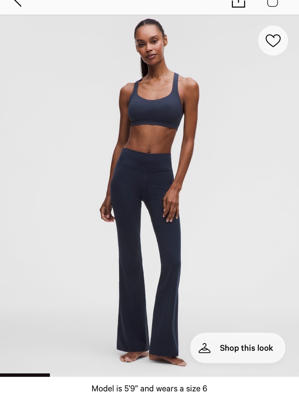 lululemon athletica High-Rise Flared Pant — Navy